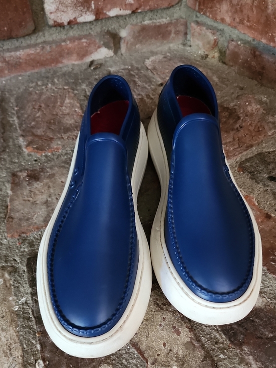 Salvatore Ferragamo Fury 2.0 Blue Slip-On Sneakers Luxury Casual Loafers main image 7